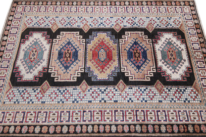 Supreme Kazak Black Rug PC 57488 - 1.75m X 1.22m