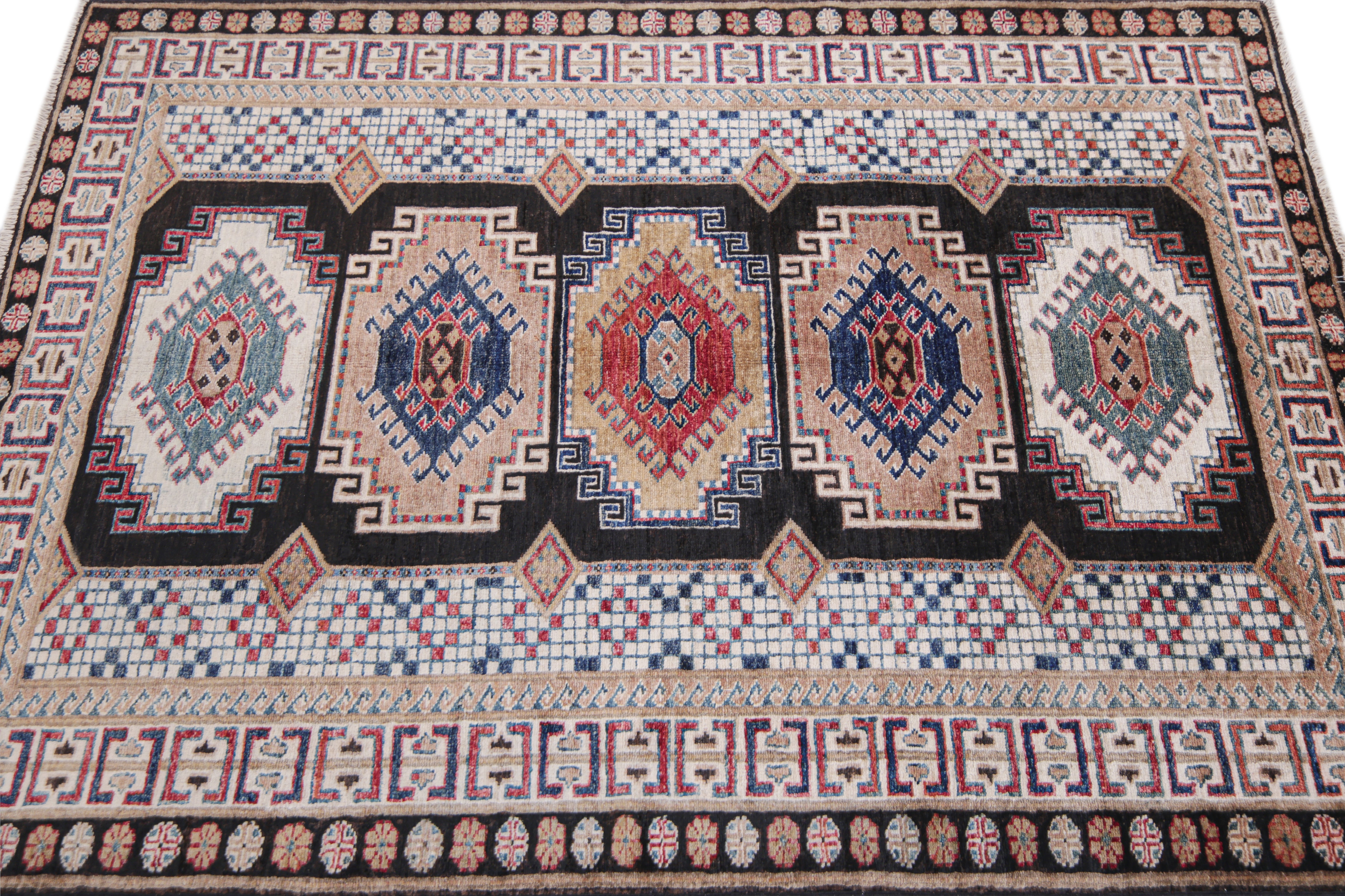 Supreme Kazak Black Rug PC 57488 - 1.75m X 1.22m