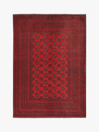 Red Afghan PC 50665 - 2.42 X 1.63