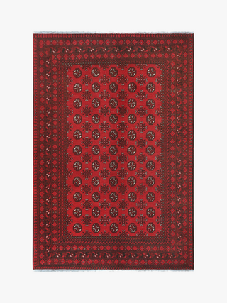 Red Afghan PC 50666 - 2.41 X 1.60