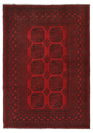 Red Afghan PC 50652 - 2.41 X 1.61