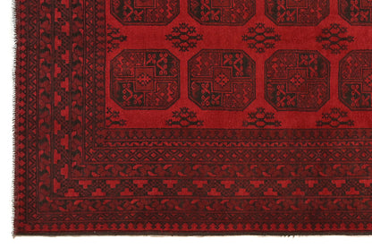 Red Afghan Rug PC 50652 - 2.41m X 1.61m