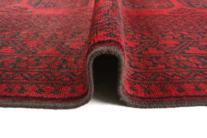Red Afghan Rug PC 50652 - 2.41m X 1.61m
