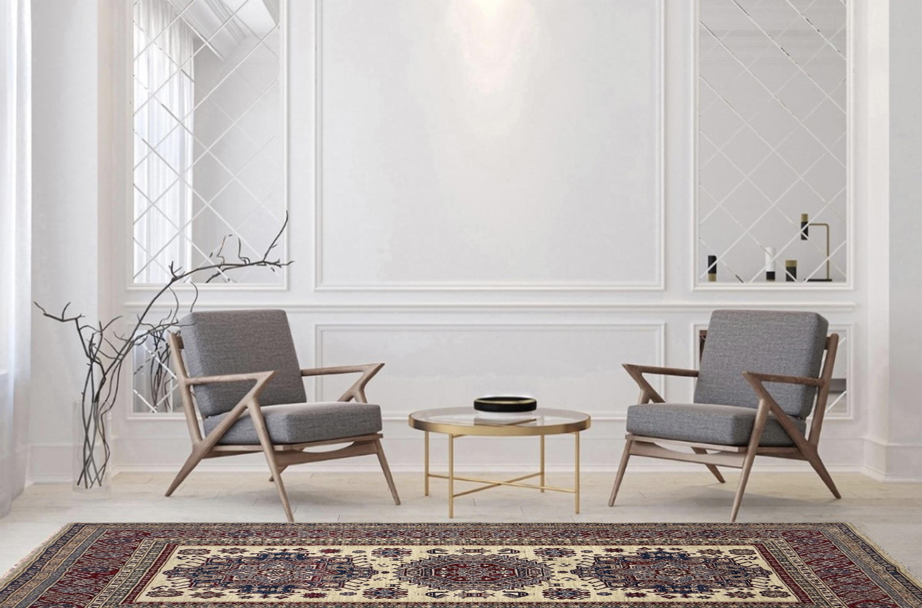 Supreme Kazak Ivory Rug PC 57434 - 2.40m X 1.67m