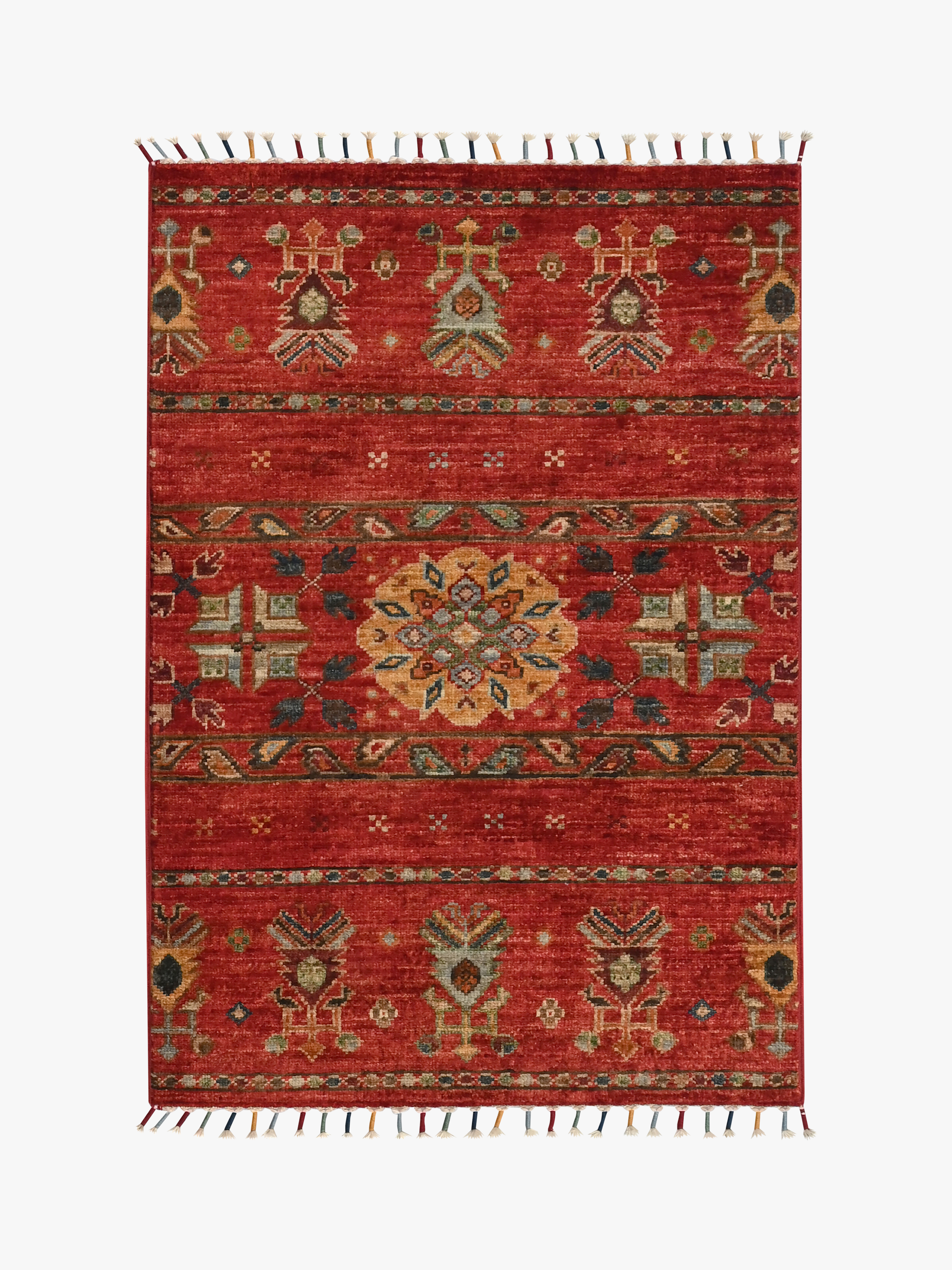 Khurjeen Red Rug PC 57569 - 0.89m X 0.60m