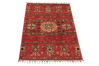 Khurjeen Red Rug PC 57569 - 0.89m X 0.60m