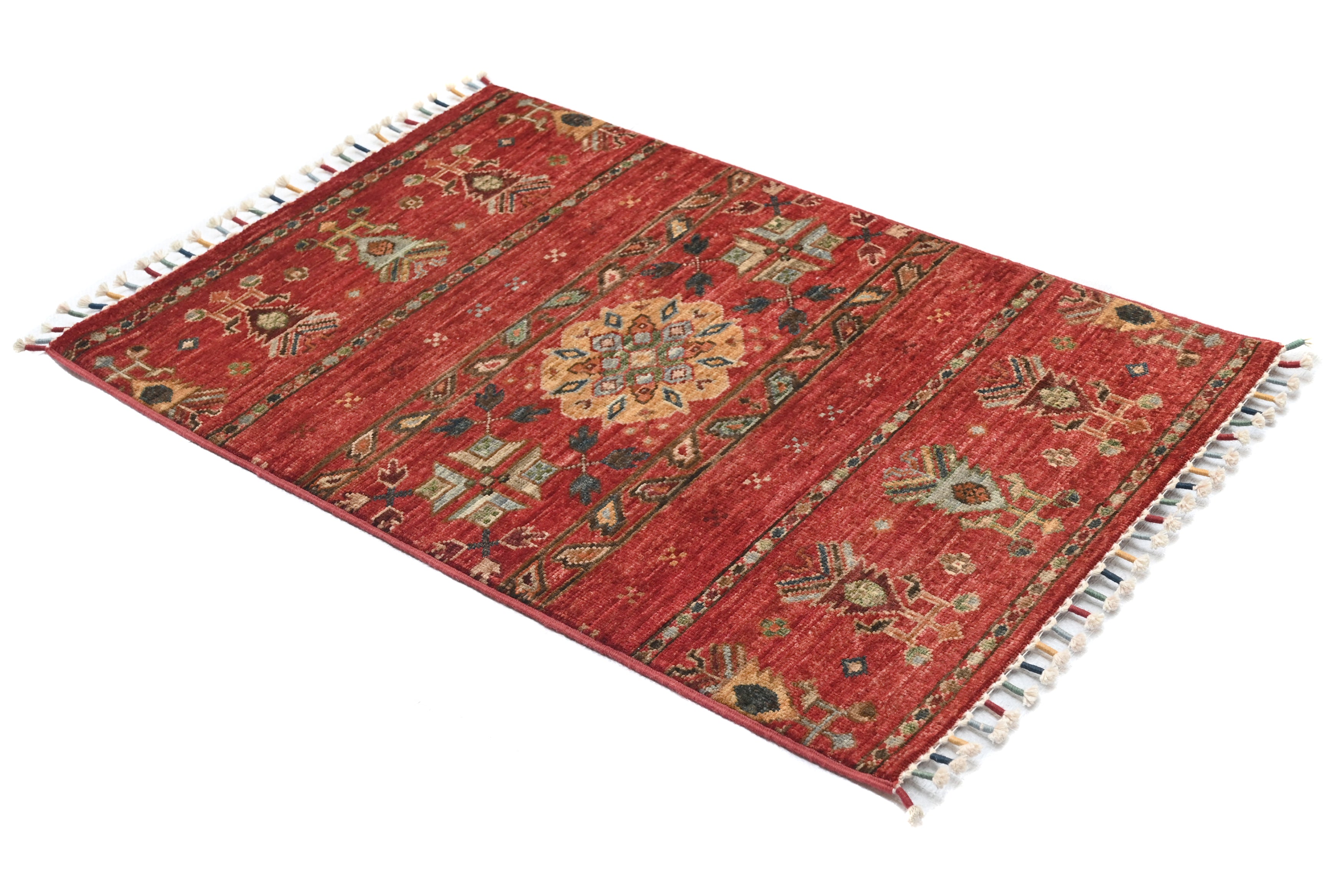 Khurjeen Red Rug PC 57569 - 0.89m X 0.60m