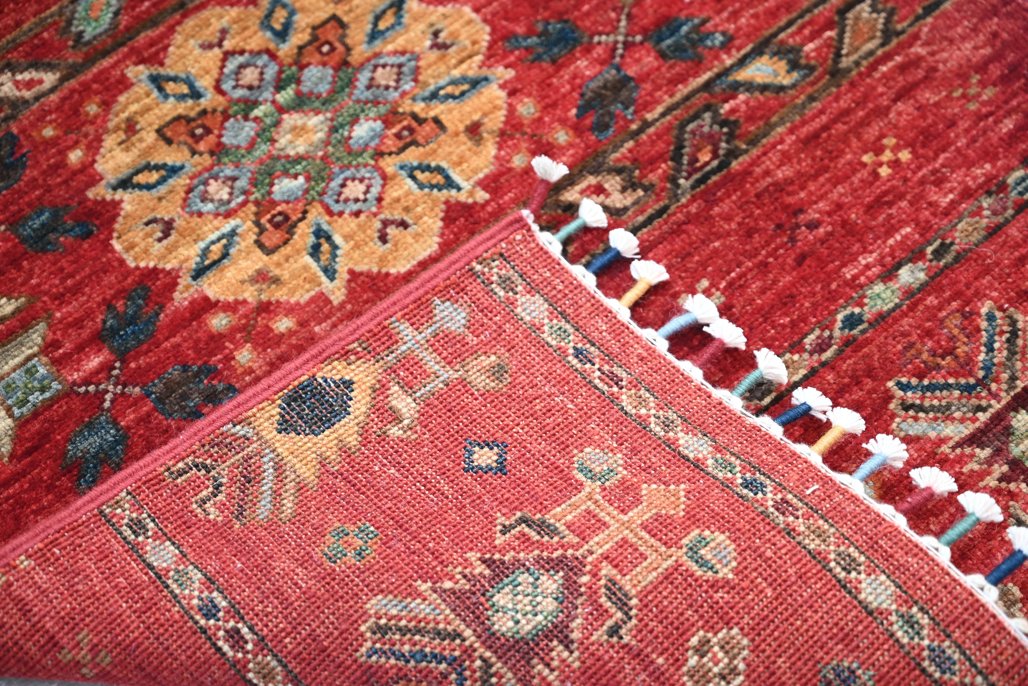 Khurjeen Red Rug PC 57569 - 0.89m X 0.60m