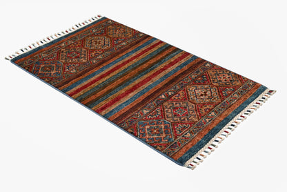 Khurjeen Multi Rug PC 56478 - 0.94m X 0.59m