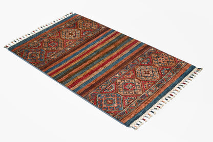 Khurjeen Multi Rug PC 56470 - 0.94m X 0.59m