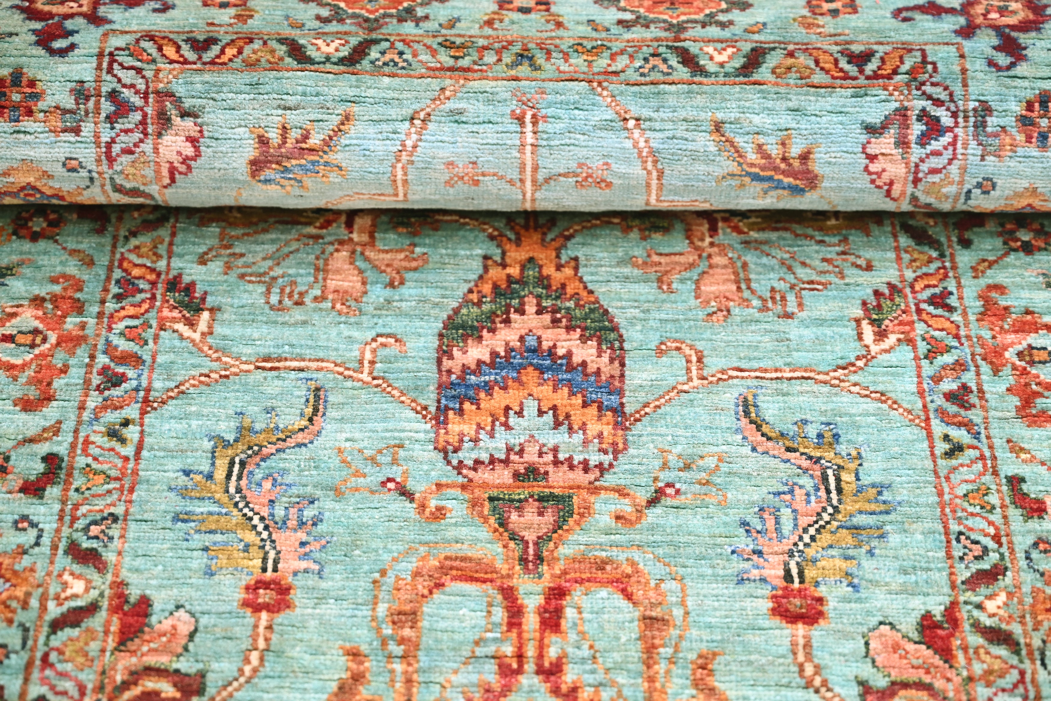 Sultani Aqua Rug PC 57559 - 1.24m X 0.77m