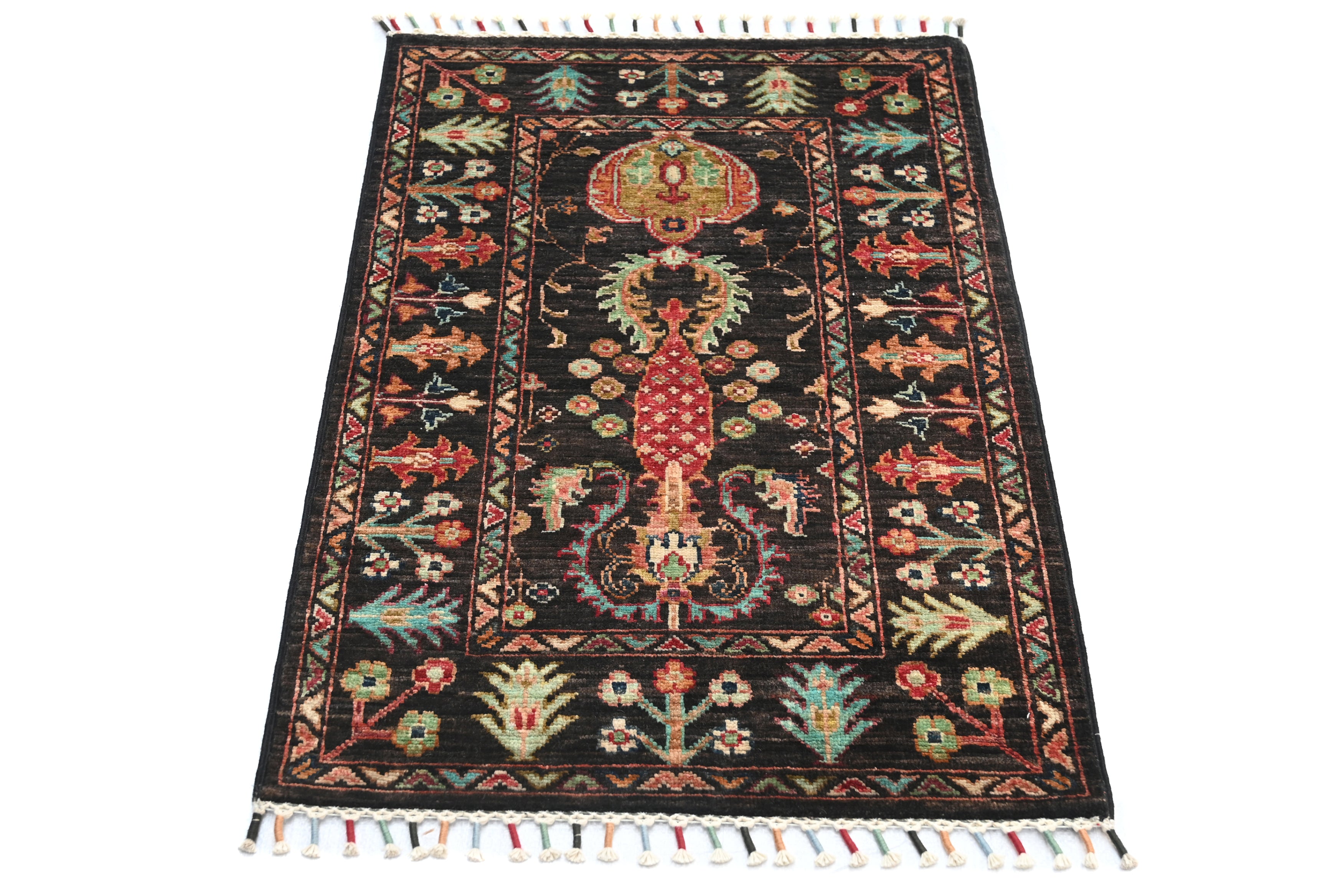 Sultani Black Rug PC 57567 - 0.94m X 0.63m