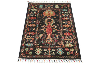 Sultani Black Rug PC 57567 - 0.94m X 0.63m