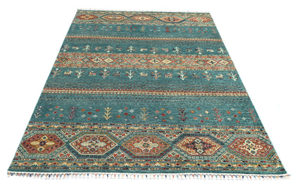 Khurjeen Green Rug PC 57553 - 2.39m X 1.71m