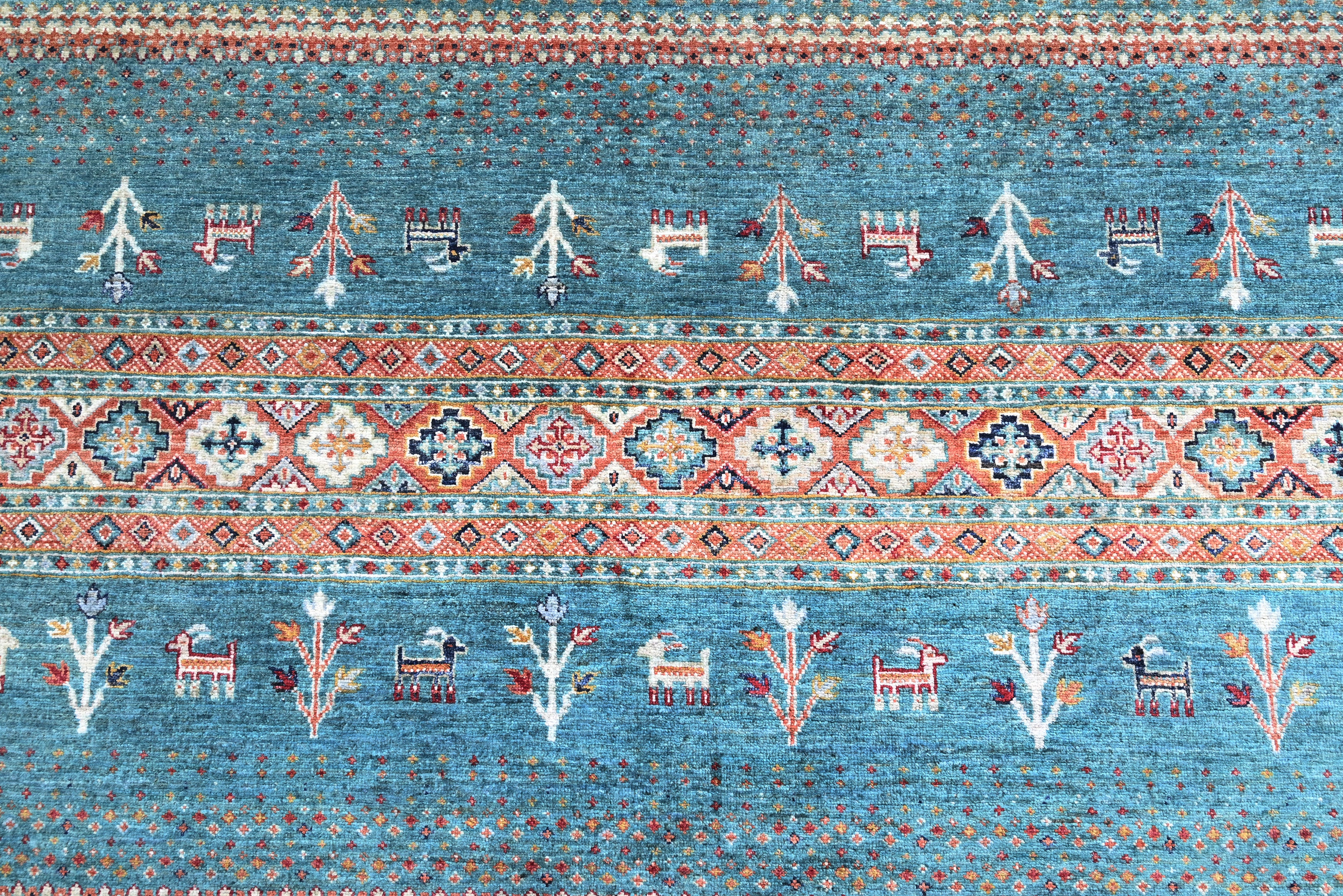 Khurjeen Green Rug PC 57553 - 2.39m X 1.71m
