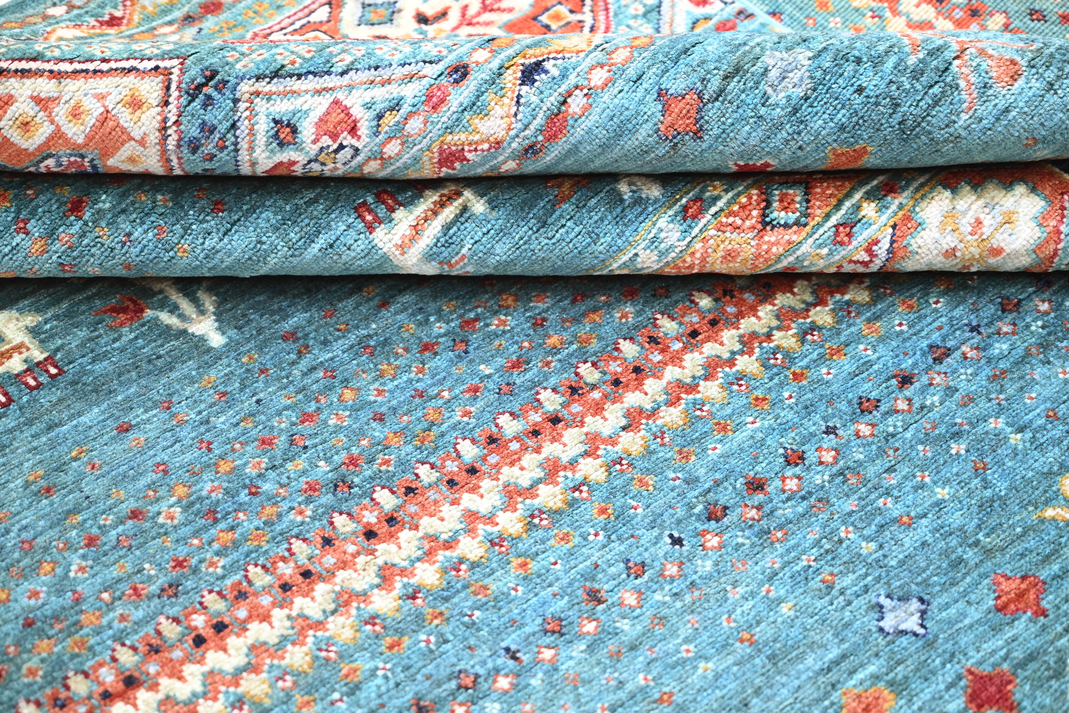 Khurjeen Green Rug PC 57553 - 2.39m X 1.71m