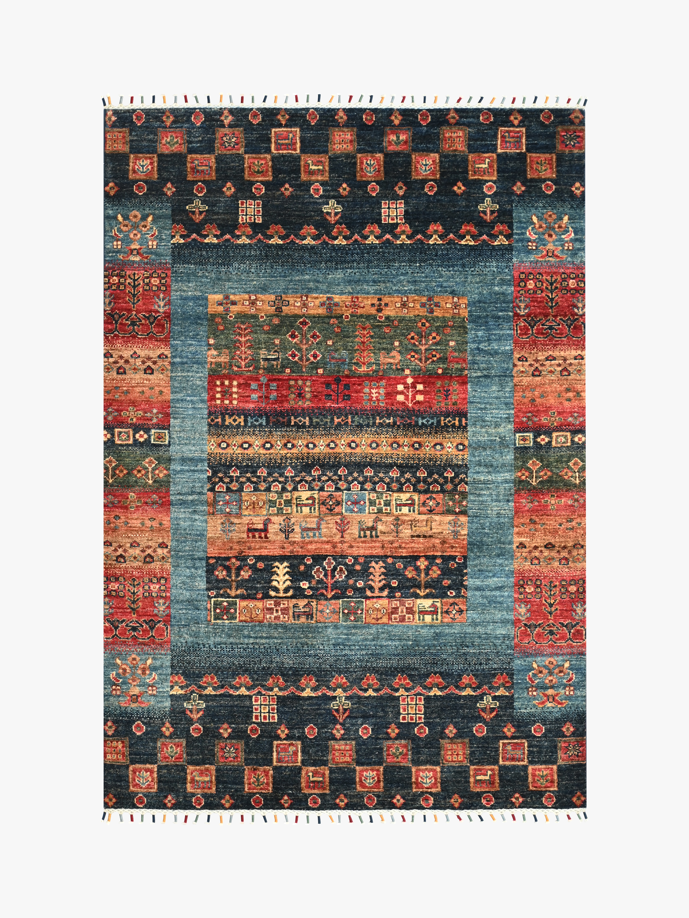 Loribaft Blue Rug PC 57557 - 1.51m X 1.06m