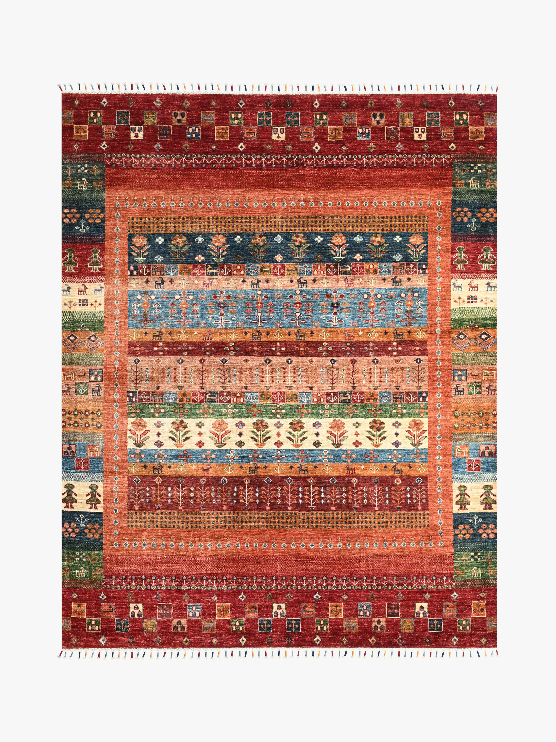 Loribaft Red Rug PC 57555 - 1.97m X 1.53m