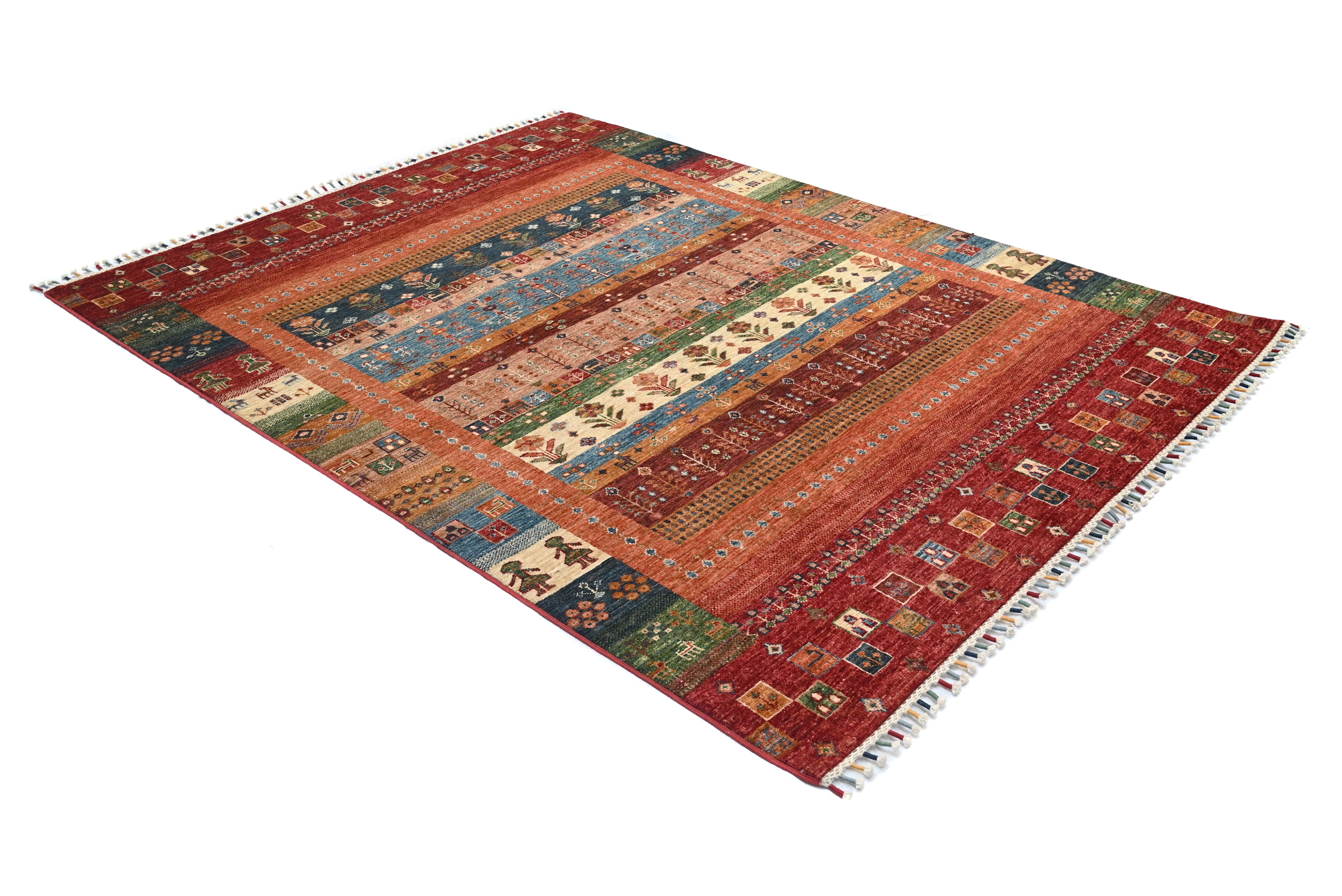 Loribaft Red Rug PC 57555 - 1.97m X 1.53m