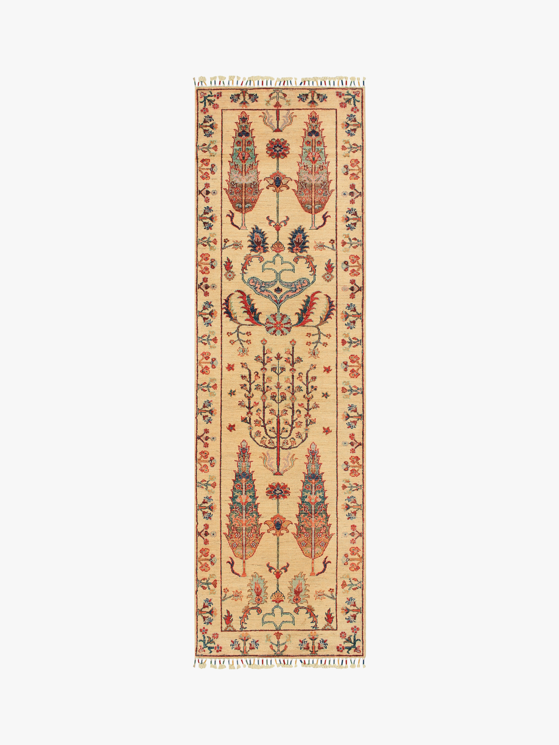 Pictorial Ivory Rug PC 54685 - 2.41m X 0.74m