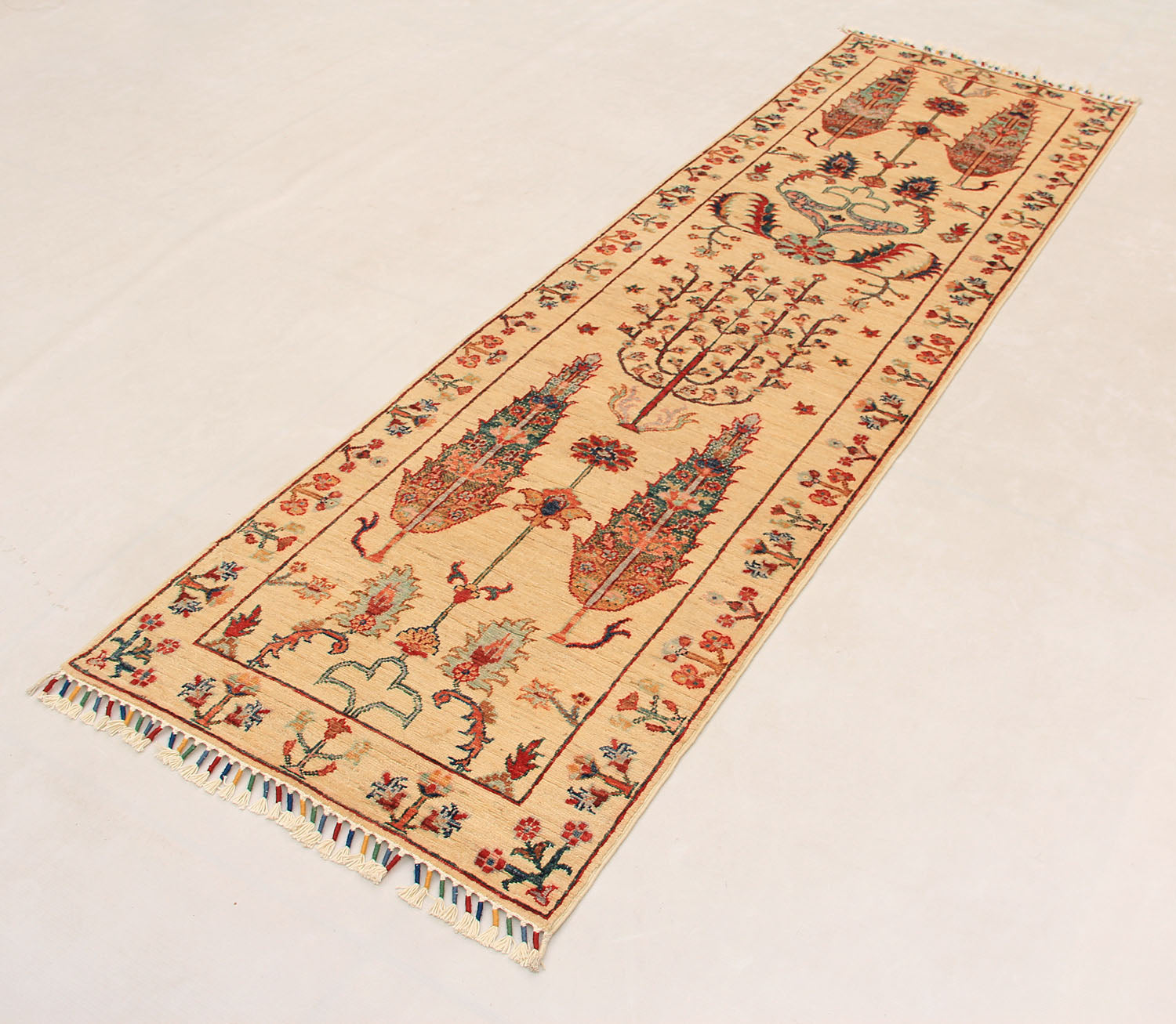 Pictorial Ivory Rug PC 54685 - 2.41m X 0.74m