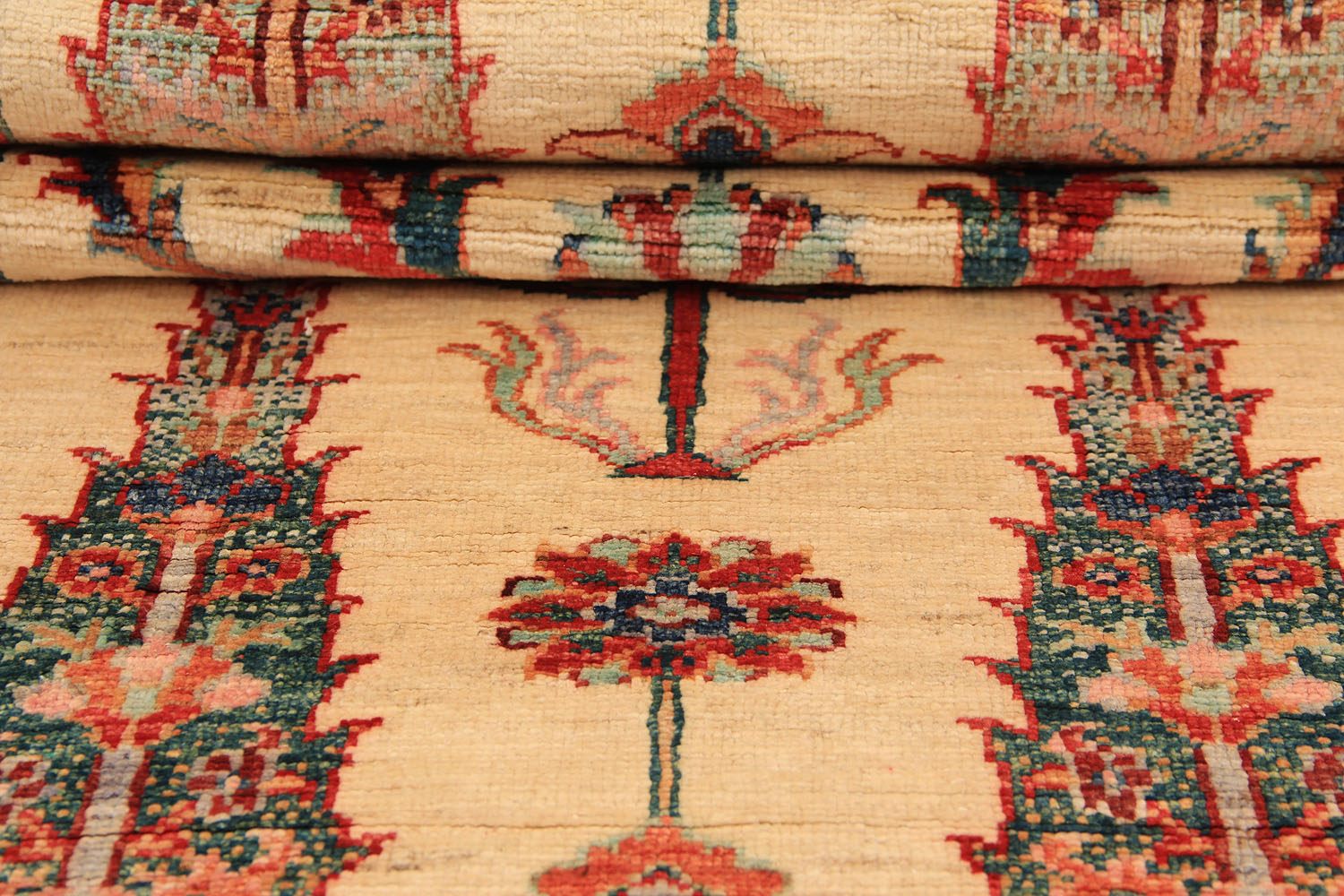 Pictorial Ivory Rug PC 54685 - 2.41m X 0.74m