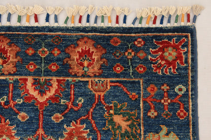 Sultani Blue Rug PC 54648 - 2.42m X 0.73m