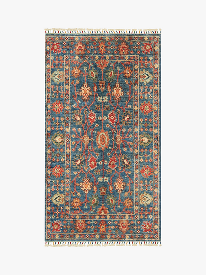 Sultani Blue Rug PC 54645 - 1.54m X 0.87m