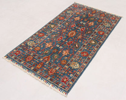 Sultani Blue Rug PC 54645 - 1.54m X 0.87m