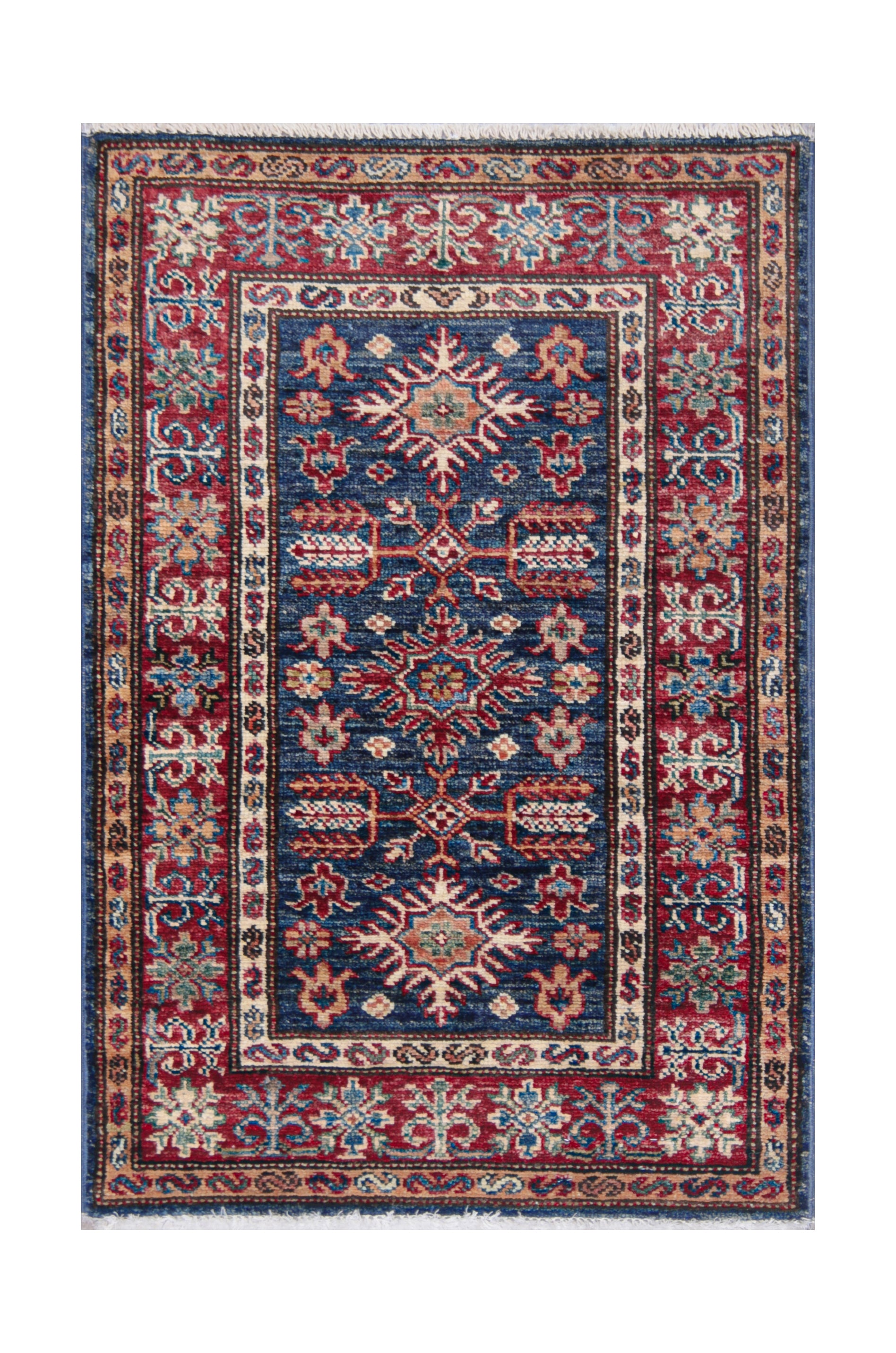 Supreme Kazak Blue Rug PC 55332 - 0.90m X 0.60m