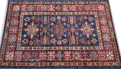 Supreme Kazak Blue Rug PC 55332 - 0.90m X 0.60m