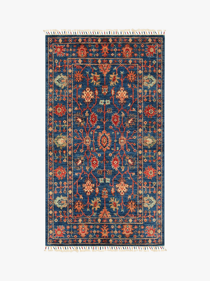 Sultani Blue Rug PC 54643 - 1.58m X 0.90m