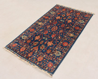 Sultani Blue Rug PC 54643 - 1.58m X 0.90m