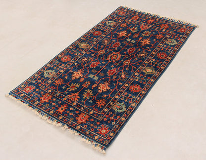 Sultani Blue Rug PC 54644 - 1.58m X 0.87m