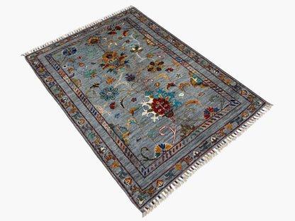 Sultani Grey Rug PC 57412 - 1.24m X 0.85m