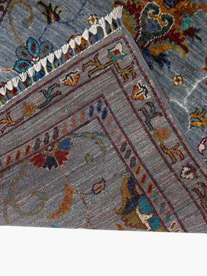 Sultani Grey Rug PC 57412 - 1.24m X 0.85m