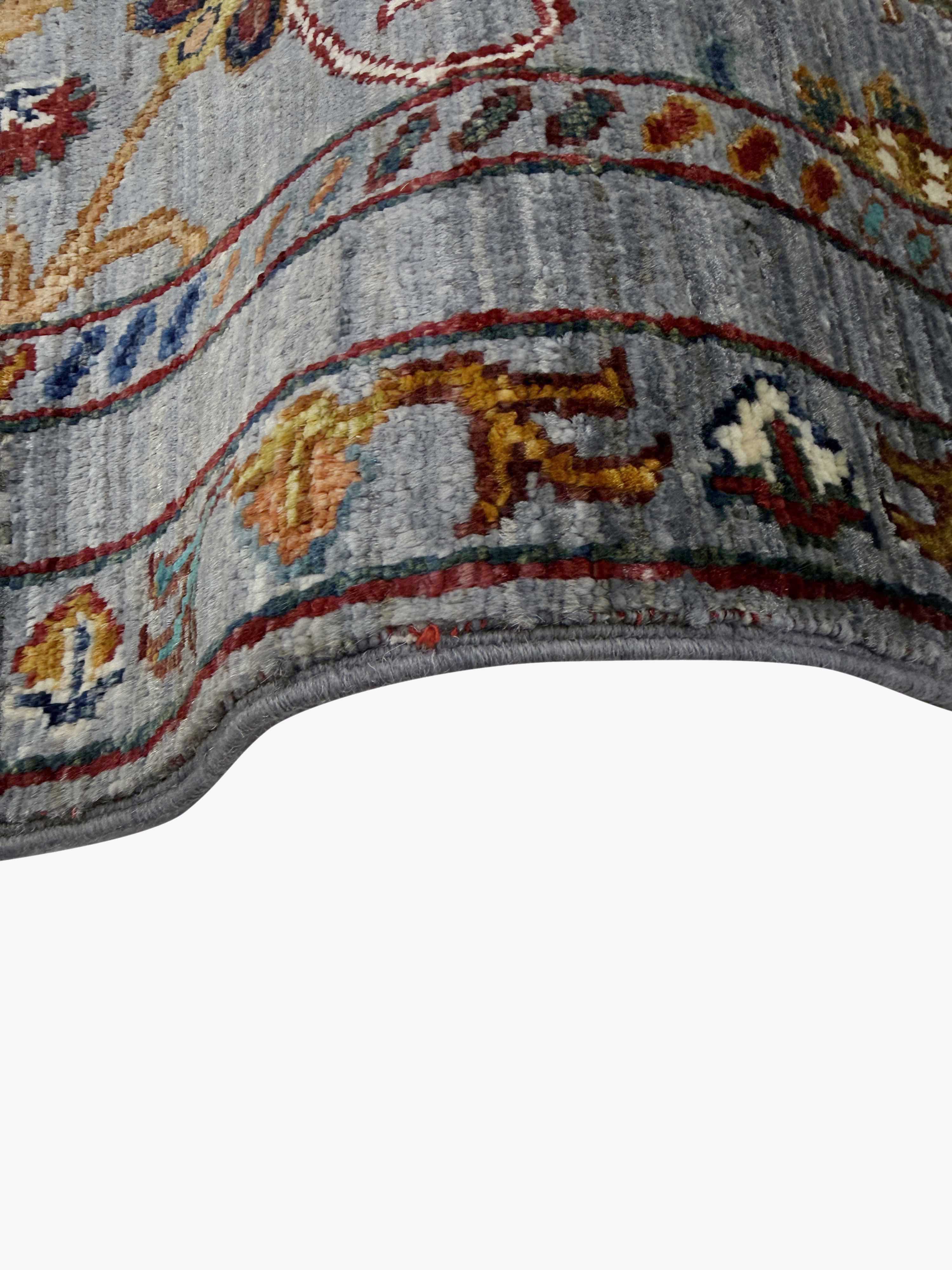 Sultani Grey Rug PC 57412 - 1.24m X 0.85m