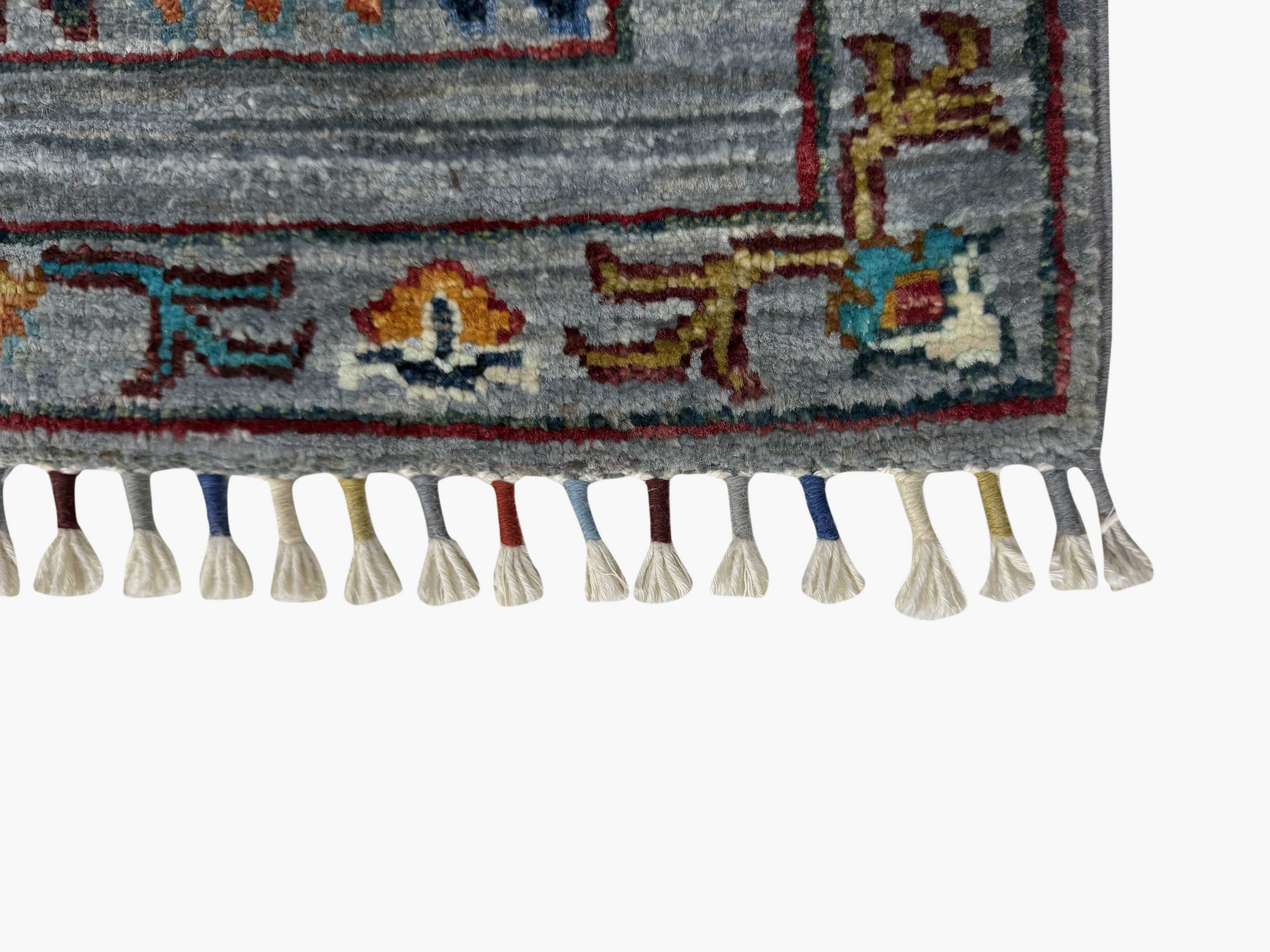 Sultani Grey Rug PC 57412 - 1.24m X 0.85m