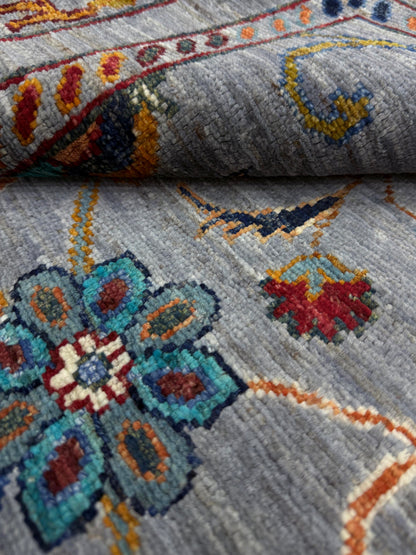 Sultani Grey Rug PC 57412 - 1.24m X 0.85m