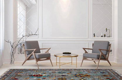 Sultani Grey Rug PC 57412 - 1.24m X 0.85m
