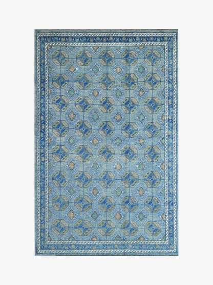 Boston Ersari Blue Rug