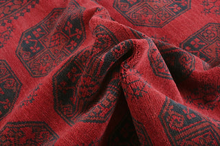 Red Afghan PC 50646 - 2.85 X 1.98