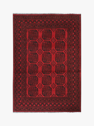 Red Afghan PC 50644 - 2.88 X 1.97