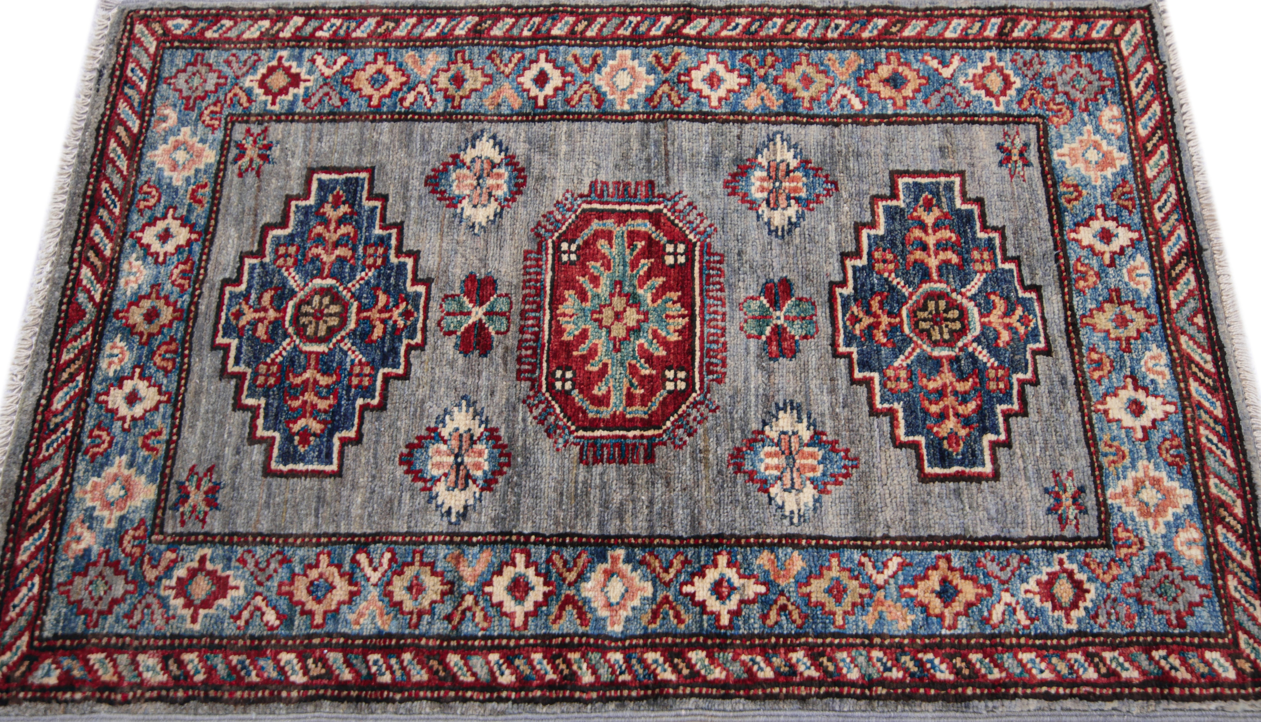 Supreme Kazak Grey Rug PC 55334 - 0.89m X 0.58m