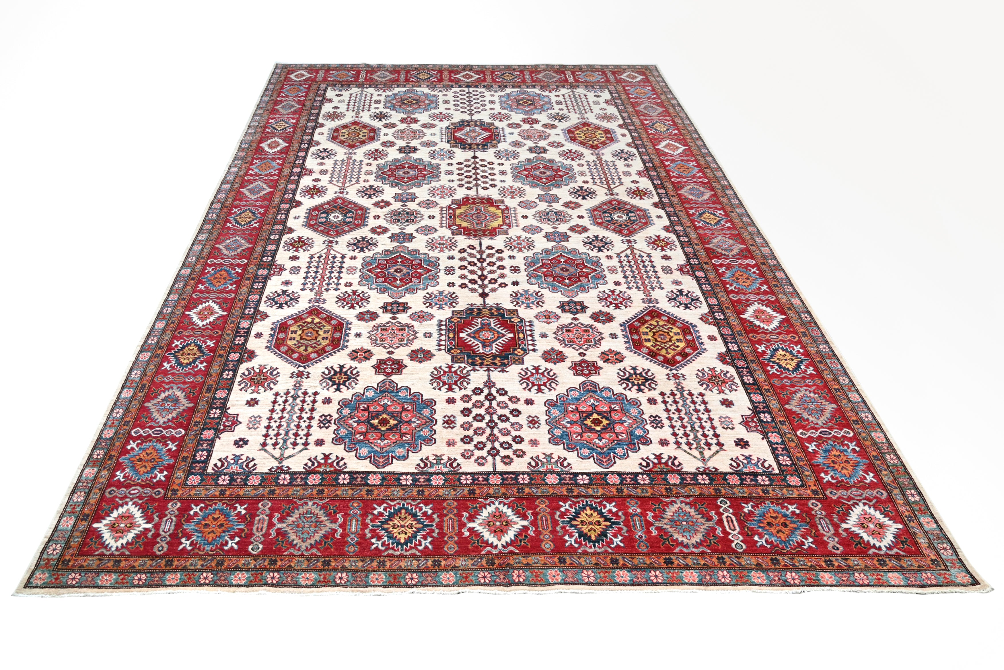 Supreme Kazak Ivory Rug PC 56481 - 3.72m X 2.76m