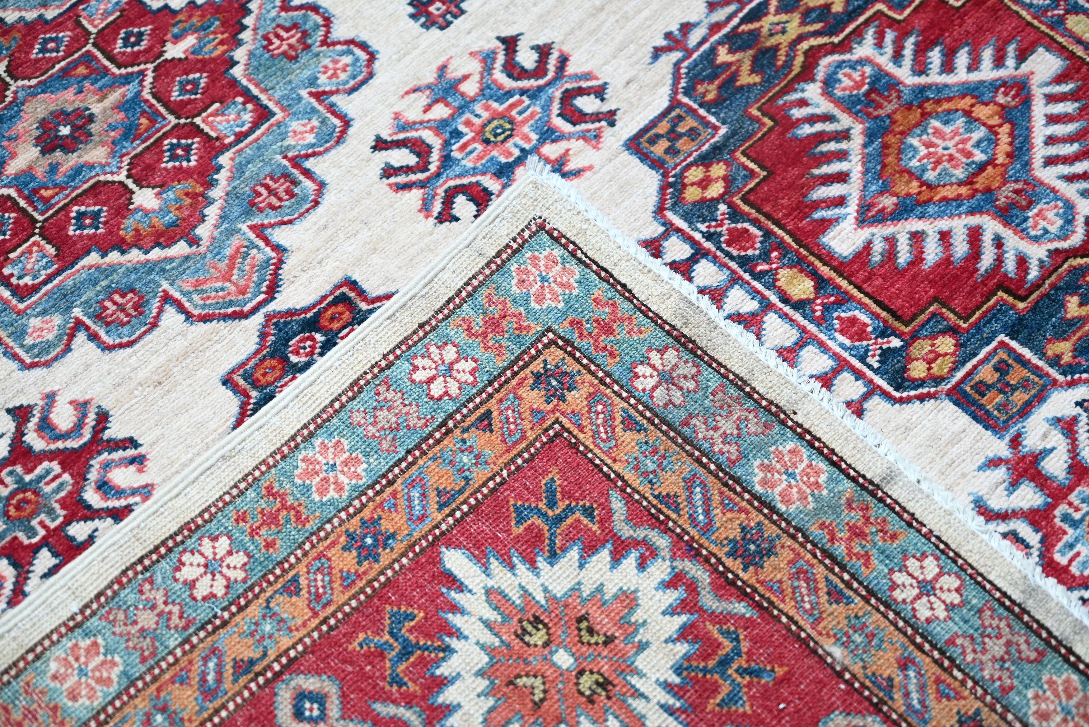 Supreme Kazak Ivory Rug PC 56481 - 3.72m X 2.76m