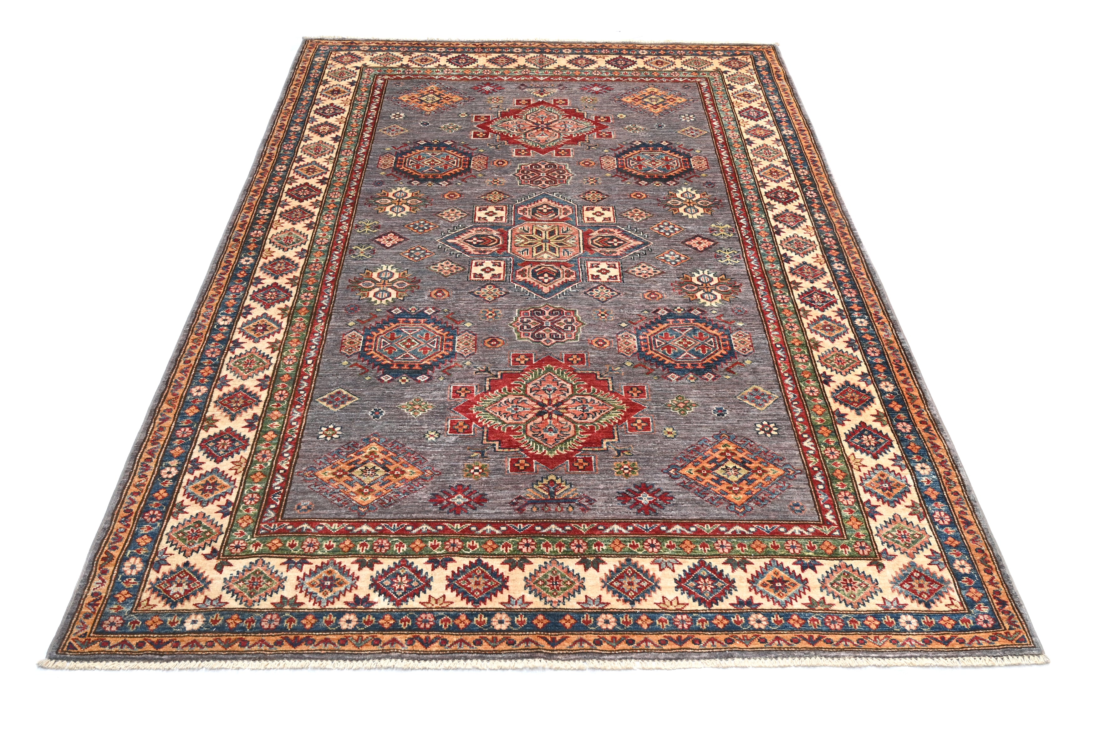 Supreme Kazak Grey Rug PC 57575 - 2.43m X 1.69m