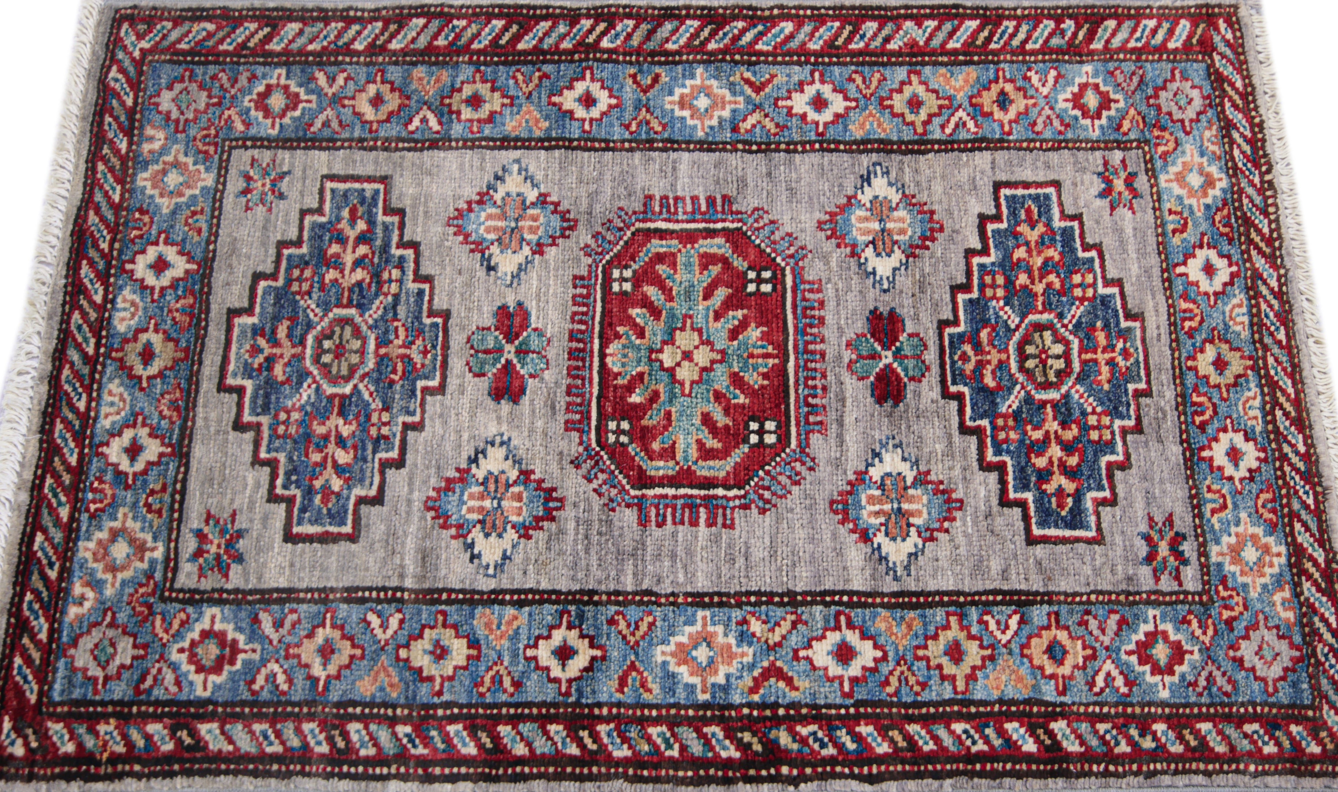 Supreme Kazak Grey Rug PC 55335 - 0.86m X 0.57m