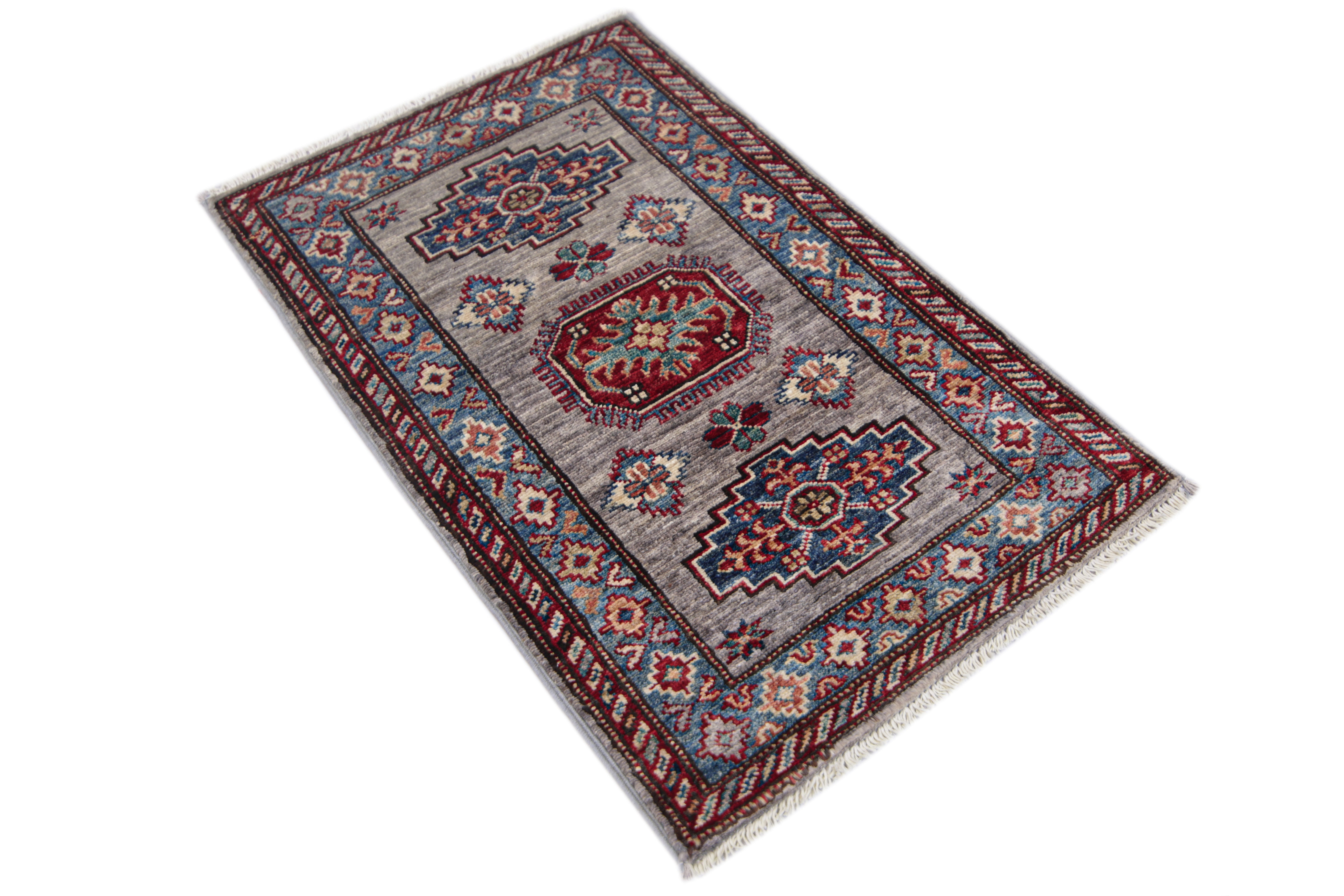 Supreme Kazak Grey Rug PC 55335 - 0.86m X 0.57m