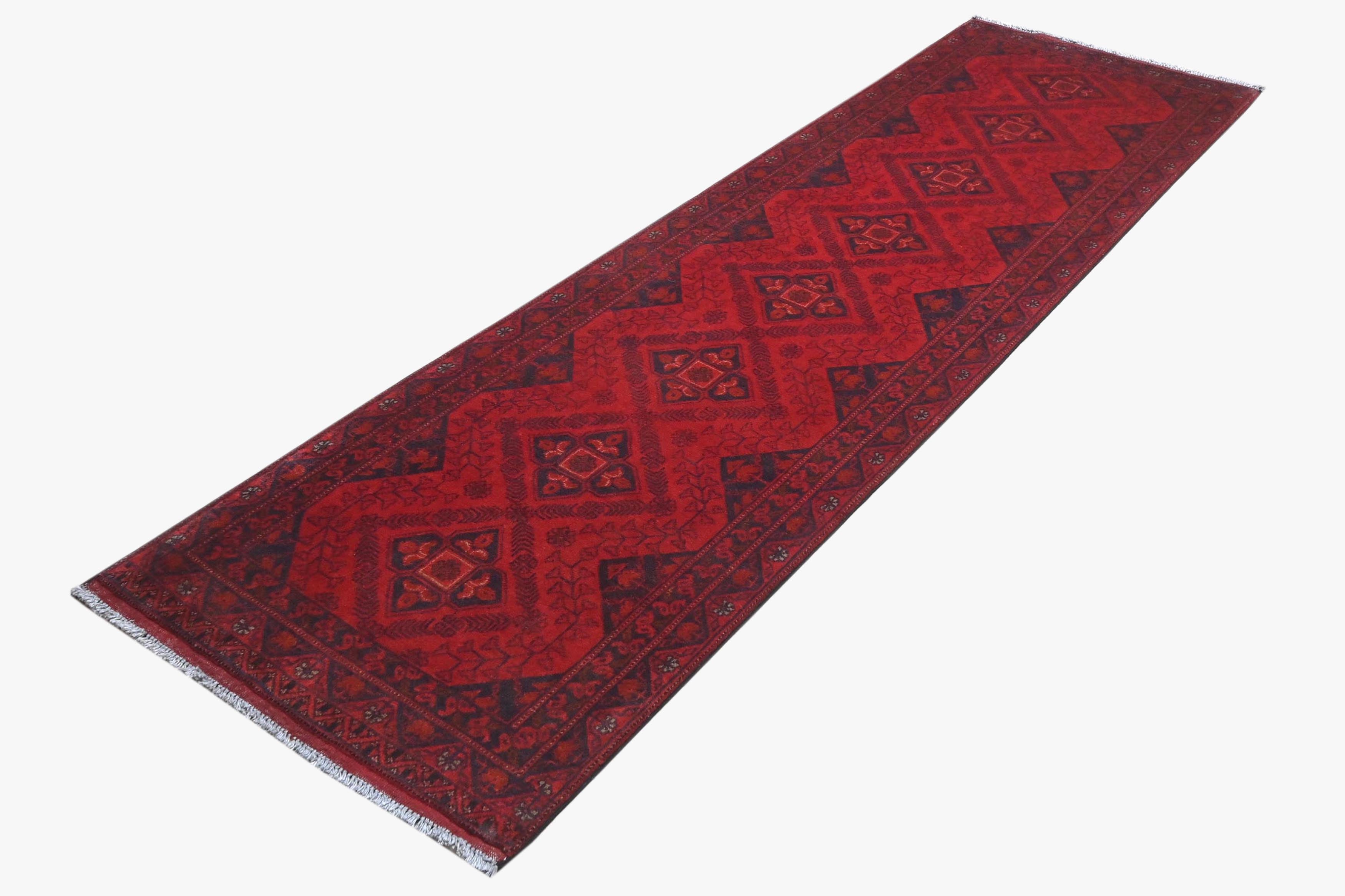 Khal Mohammadi Red Rug PC 57757 - 2.89m X 0.81m
